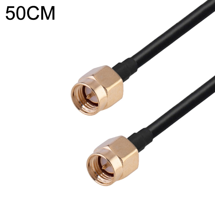 SMA Male to SMA Male RG174 RF Coaxial Adapter Cable, Length: 50cm - Connectors by buy2fix | Online Shopping UK | buy2fix