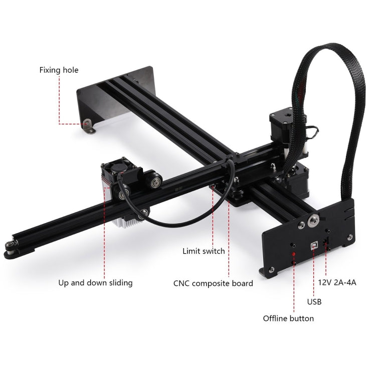 NEJE MASTER 3 Plus Laser Engraver with N40630 Laser Module(US Plug) - DIY Engraving Machines by NEJE | Online Shopping UK | buy2fix