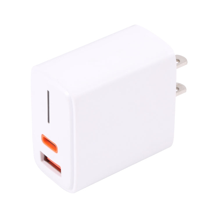 LZ-1130 PD 20W Type-C+QC 3.0 USB Fast Charger, Plug Type:US Plug(White) - Apple Accessories by buy2fix | Online Shopping UK | buy2fix