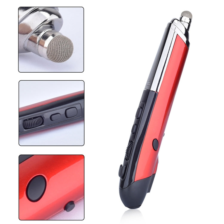 PR-08 Multifunctional Wireless Bluetooth Pen Mouse Capacitive Pen Mouse(Red) - Wireless Mice by buy2fix | Online Shopping UK | buy2fix