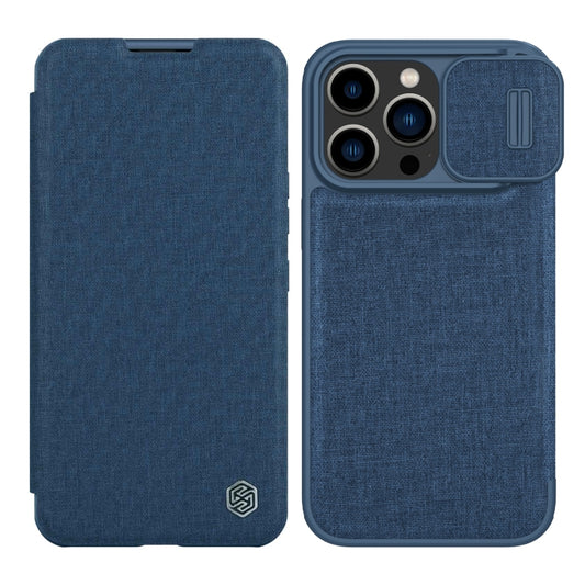 For iPhone 14 Pro NILLKIN QIN Series Pro Leather Phone Case(Blue) - iPhone 14 Pro Cases by NILLKIN | Online Shopping UK | buy2fix