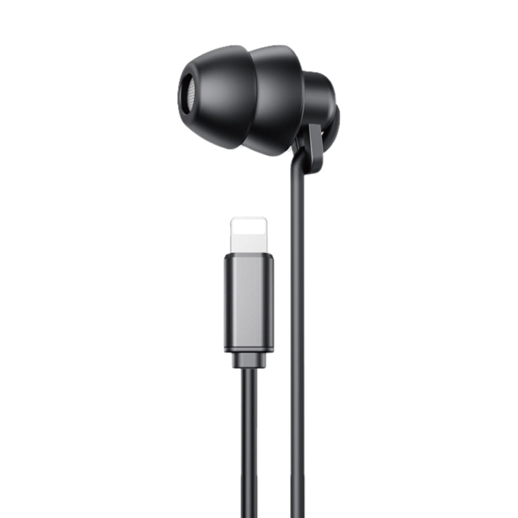 WEKOME YB02 SHQ Series In-Ear Sleep Wired Earphone, Plug Type:8 Pin(Black) - In Ear Wired Earphone by WK | Online Shopping UK | buy2fix