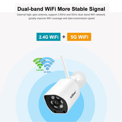 SriHome SH034C 4.0MP AI Humanoid Tracking WiFi Outdoor Surveillance Camera(EU Plug) - Security by SriHome | Online Shopping UK | buy2fix