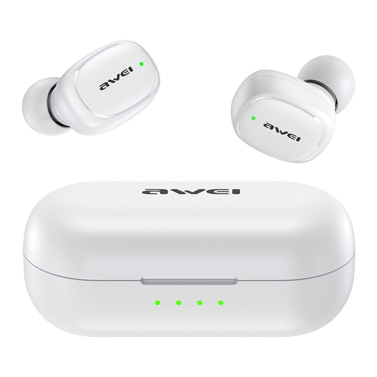 awei T13Pro Bluetooth Sports Headset(White) - Bluetooth Earphone by awei | Online Shopping UK | buy2fix