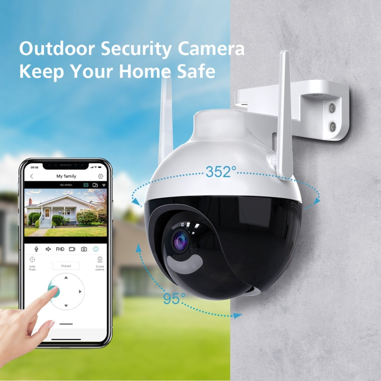 QX62 4MP HD Wireless WiFi Smart Surveillance Camera, Specification:EU Plug - Security by buy2fix | Online Shopping UK | buy2fix