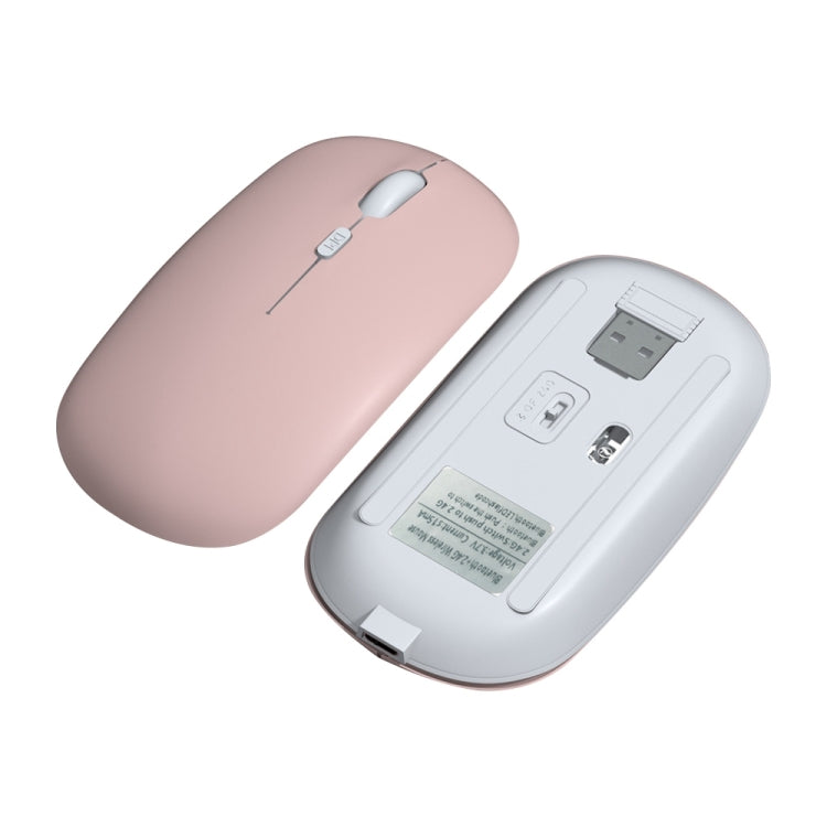 FOREV FVW312 1600dpi Bluetooth 2.4G Wireless Dual Mode Mouse(Pink) - Wireless Mice by buy2fix | Online Shopping UK | buy2fix