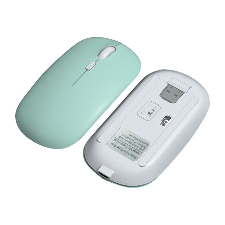 FOREV FVW312 1600dpi Bluetooth 2.4G Wireless Dual Mode Mouse(Mint Green) - Wireless Mice by buy2fix | Online Shopping UK | buy2fix