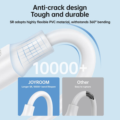 JOYROOM S-CC060A9 60W USB-C/Type-C to USB-C/Type-C Fast Charging Data Cable, Length: 1m(White) -  by JOYROOM | Online Shopping UK | buy2fix