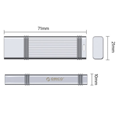 ORICO USB Flash Drive, Read: 100MB/s, Write: 50MB/s, Memory:32GB, Port:Type-C(Silver) - USB Flash Drives by ORICO | Online Shopping UK | buy2fix