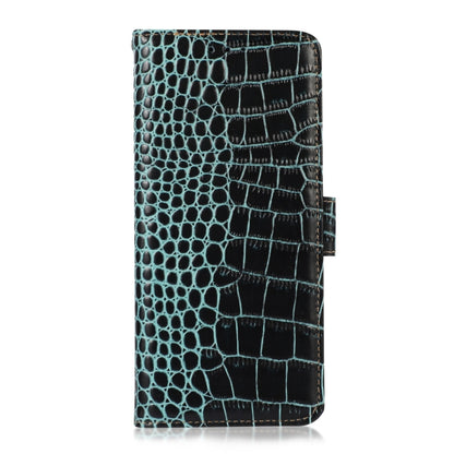 For Samsung Galaxy S23+ 5G Crocodile Top Layer Cowhide Leather Phone Case(Green) - Galaxy S23+ 5G Cases by buy2fix | Online Shopping UK | buy2fix