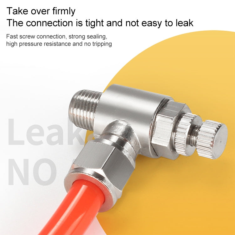 SL6-01 LAIZE Nickel Plated Copper Trachea Quick Fitting Throttle Valve Lock Female Connector -  by LAIZE | Online Shopping UK | buy2fix