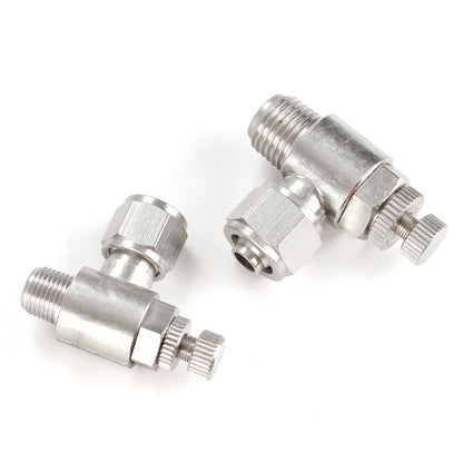 SL10-01 LAIZE Nickel Plated Copper Trachea Quick Fitting Throttle Valve Lock Female Connector -  by LAIZE | Online Shopping UK | buy2fix