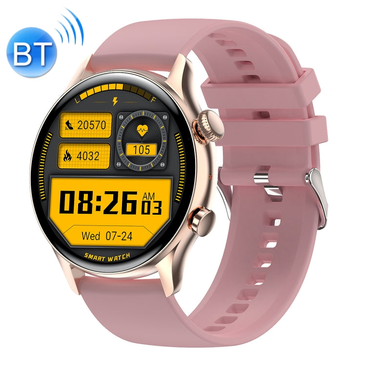 Ochstin 5HK8 Pro 1.36 inch Round Screen Blood Oxygen Blood Pressure Monitoring Bluetooth Smart Watch, Strap:Silicone(Gold) - Smart Wear by OCHSTIN | Online Shopping UK | buy2fix