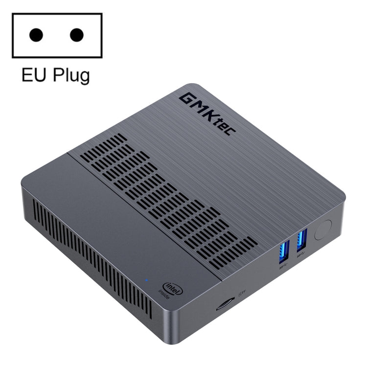 GMK KB8 Windows 11 Home Mini PC, 6GB+128GB, Intel Gemini Lake N4100 Quad Core, Support WiFi & BT(EU Plug) - Windows Mini PCs by GMKtec | Online Shopping UK | buy2fix