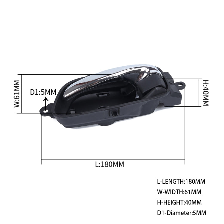 A1979-01 For Nissan Car Left Front Inside Door Handle 806713TA0D - In Car by buy2fix | Online Shopping UK | buy2fix