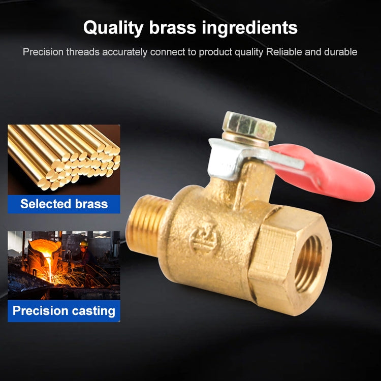 LAIZE Pneumatic Hose Connector Copper Ball Valve, Specification:Double Inside 3 3/8 inch -  by LAIZE | Online Shopping UK | buy2fix