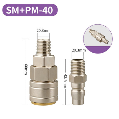 LAIZE SM+PM-40 10pcs C-type Self-lock Pneumatic Quick Fitting Connector -  by LAIZE | Online Shopping UK | buy2fix