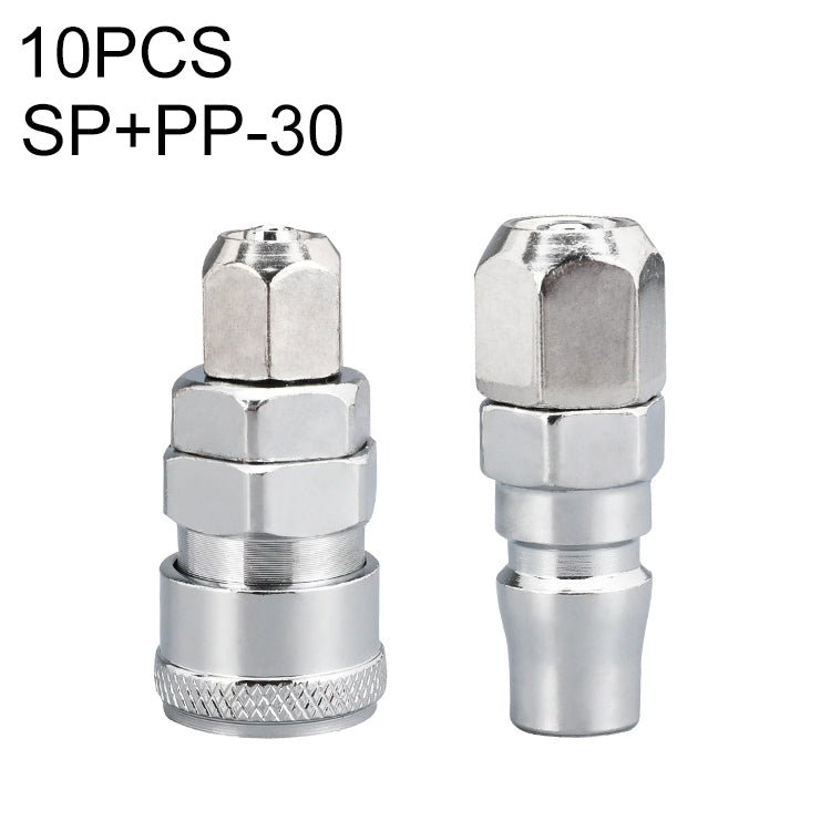 LAIZE SP+PP-30 10pcs C-type Self-lock Air Tube Pneumatic Quick Fitting Connector - Interface Series by LAIZE | Online Shopping UK | buy2fix