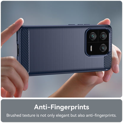 For Xiaomi 13 Pro Brushed Texture Carbon Fiber TPU Phone Case(Blue) - 13 Pro Cases by buy2fix | Online Shopping UK | buy2fix