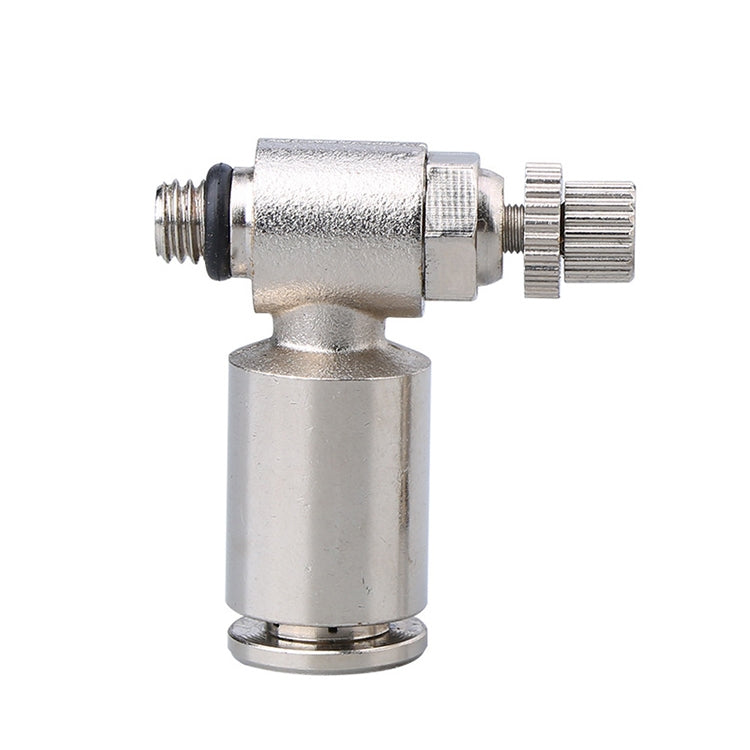 SL6-01 LAIZE Nickel Plated Copper Male Thread Throttle Valve Pneumatic Connector -  by LAIZE | Online Shopping UK | buy2fix