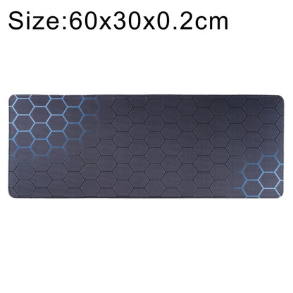 Anti-Slip Rubber Cloth Surface Game Mouse Mat Keyboard Pad, Size:60 x 30 x 0.2cm(Blue Honeycomb) - Mouse Pads by buy2fix | Online Shopping UK | buy2fix