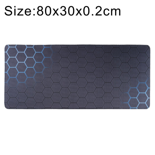 Anti-Slip Rubber Cloth Surface Game Mouse Mat Keyboard Pad, Size:80 x 30 x 0.2cm(Blue Honeycomb) - Mouse Pads by buy2fix | Online Shopping UK | buy2fix