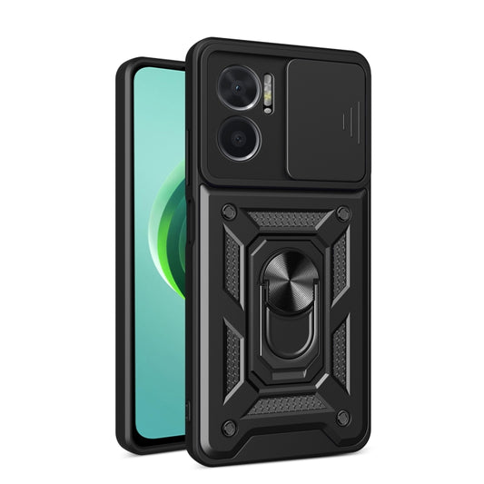 For Xiaomi Redmi 10 5G Sliding Camera Design TPU + PC Phone Case(Black) - Xiaomi Cases by buy2fix | Online Shopping UK | buy2fix