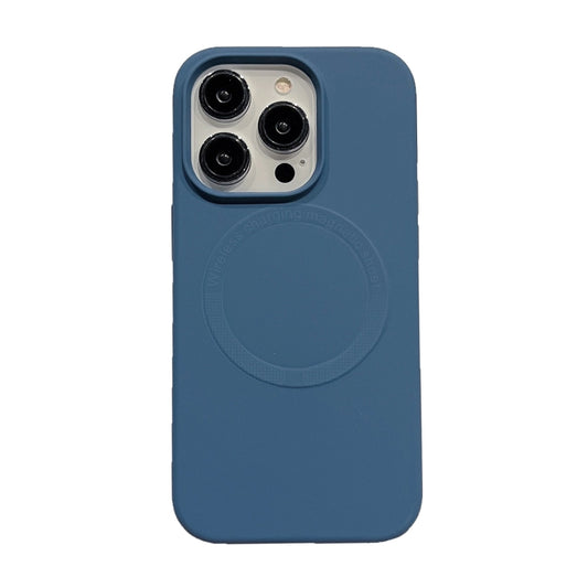 For iPhone 13 Magsafe Magnetic Silicone Phone Case(Dark Blue) - iPhone 13 Cases by buy2fix | Online Shopping UK | buy2fix