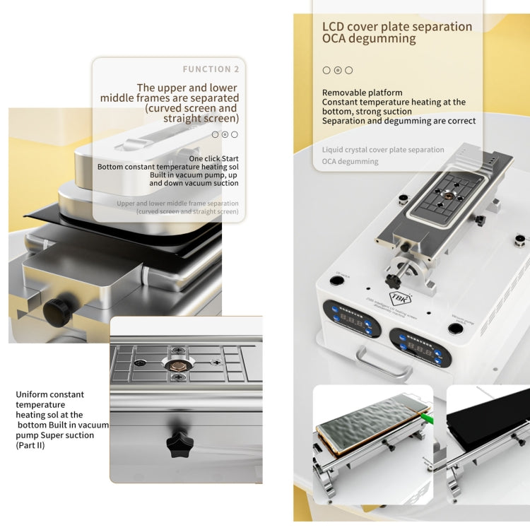 TBK 258S Intelligent Multi-function UV Cured Disassembly Machine, Plug:US Plug - Repair & Spare Parts by TBK | Online Shopping UK | buy2fix