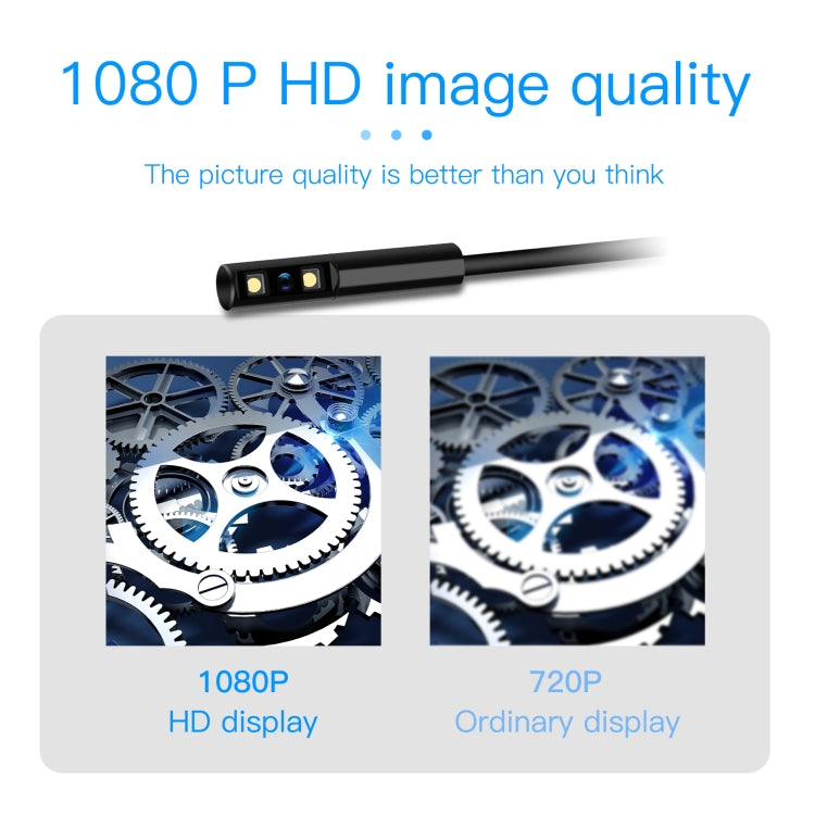 P100 8mm Side 2.4 inch HD Handheld Endoscope Hardlinewith with LCD Screen, Length:10m - Consumer Electronics by buy2fix | Online Shopping UK | buy2fix