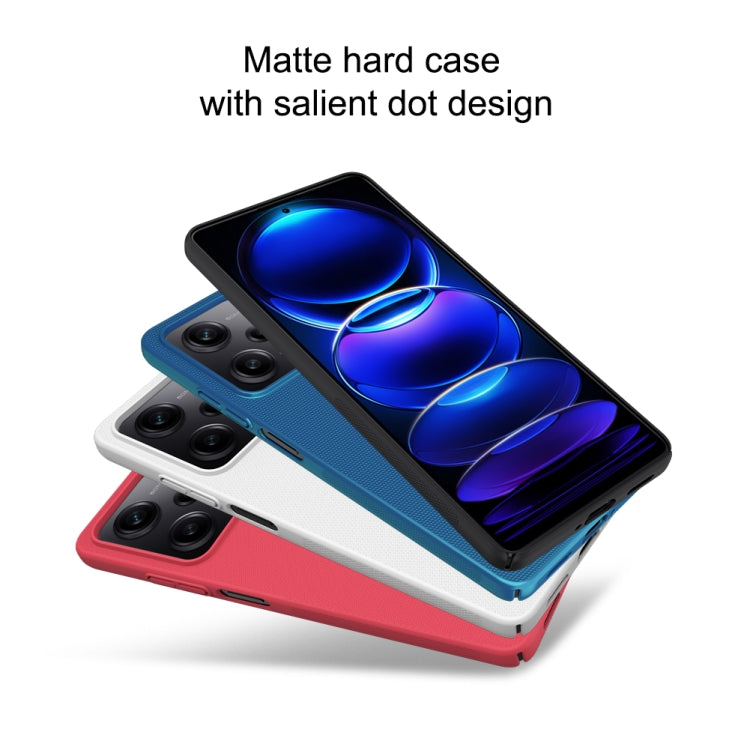 For Xiaomi Redmi Note 12 Pro 5G China NILLKIN Frosted PC Phone Case(Blue) - Note 12 Pro Cases by NILLKIN | Online Shopping UK | buy2fix