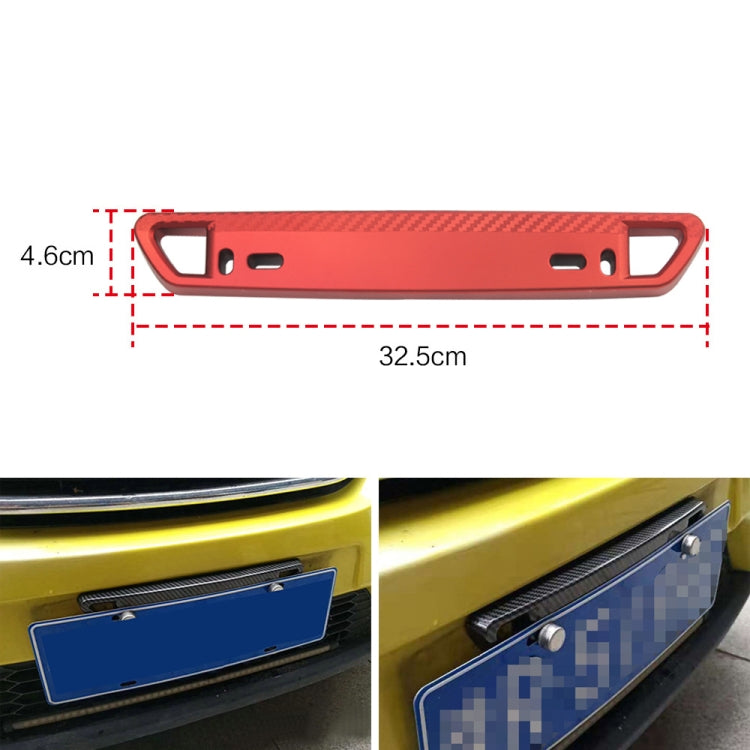 Car Modification Carbon Fiber Pattern License Plate Frame Holder(Black) - In Car by buy2fix | Online Shopping UK | buy2fix