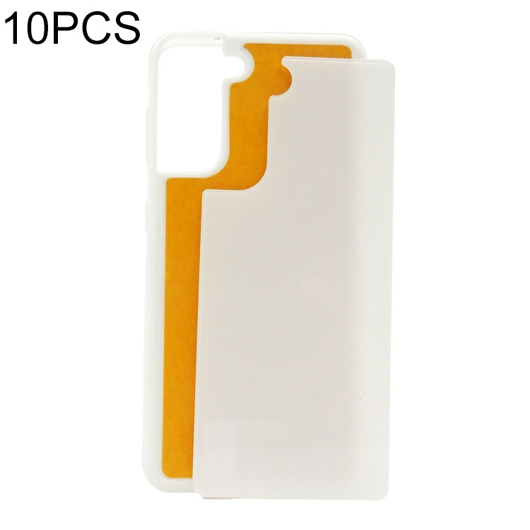 For Samsung Galaxy S21+ 5G 10pcs Thermal Transfer Glass Phone Case(Transparent) - Galaxy S21+ 5G Cases by buy2fix | Online Shopping UK | buy2fix