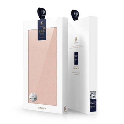 For Samsung Galaxy A54 5G DUX DUCIS Skin Pro Series Flip Leather Phone Case(Rose Gold) - Galaxy Phone Cases by DUX DUCIS | Online Shopping UK | buy2fix