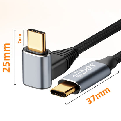 For Steam Deck Gen 100W USB-C/Type-C Male to USB-C/Type-C Female Stereo Curved Extension Cable, Length:2m - Accessories by buy2fix | Online Shopping UK | buy2fix