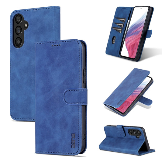 For Samsung Galaxy A54 5G AZNS Skin Feel Calf Texture Flip Leather Phone Case(Blue) - Galaxy Phone Cases by AZNS | Online Shopping UK | buy2fix