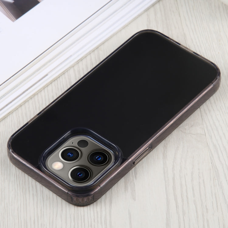 For iPhone 12 Pro GEBEI Acrylic Phone Case(Transparent Black) - iPhone 12 / 12 Pro Cases by GEBEI | Online Shopping UK | buy2fix