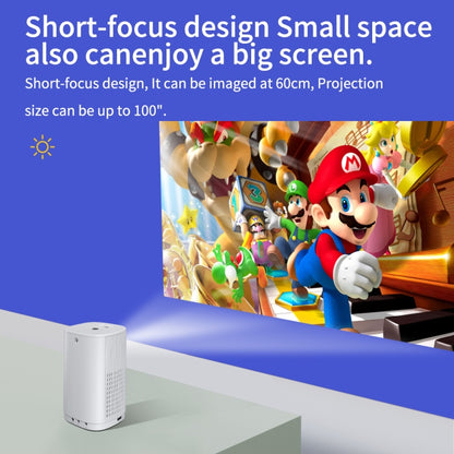 T1 480x360 800 Lumens Portable Mini LED Projector, specifications: AU Plug(White) - Consumer Electronics by buy2fix | Online Shopping UK | buy2fix