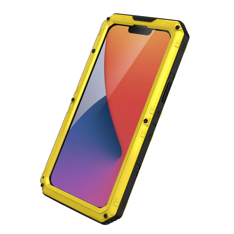 For iPhone 14 Plus RedPepper Wolf 360 Full Body Rugged Life Waterproof Phone Case(Yellow) - iPhone 14 Plus Cases by RedPepper | Online Shopping UK | buy2fix