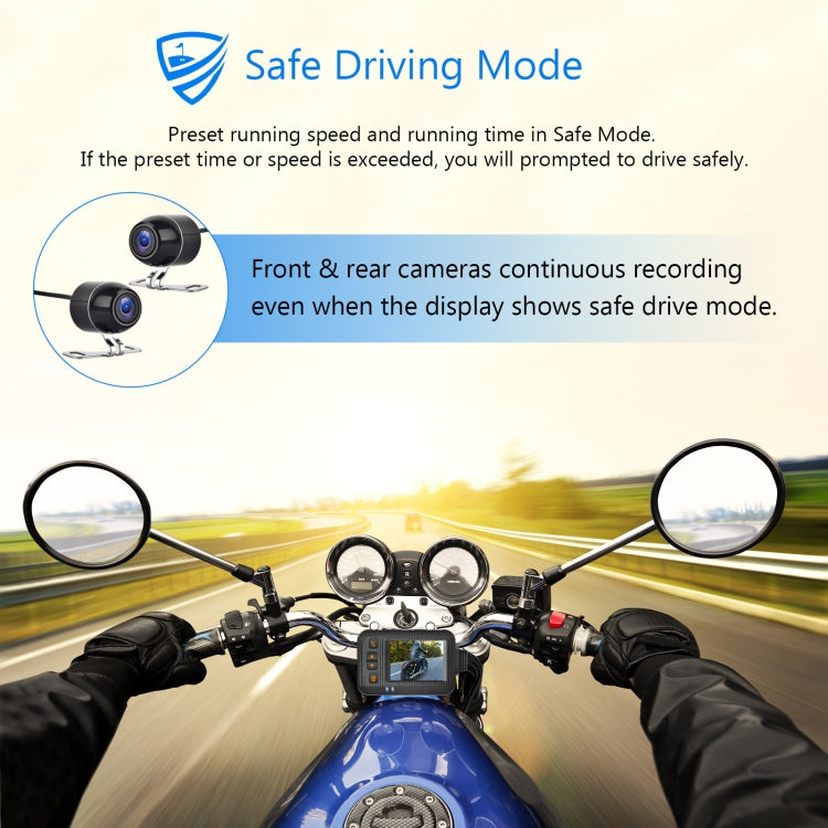 SE20 2.0 inch 1080P Waterproof HD Motorcycle DVR, Support TF Card / Cycling Video / Parking Monitoring - In Car by buy2fix | Online Shopping UK | buy2fix