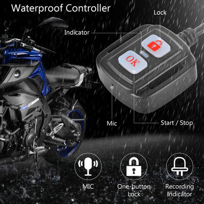 SE20 2.0 inch 1080P Waterproof HD Motorcycle DVR, Support TF Card / Cycling Video / Parking Monitoring - In Car by buy2fix | Online Shopping UK | buy2fix