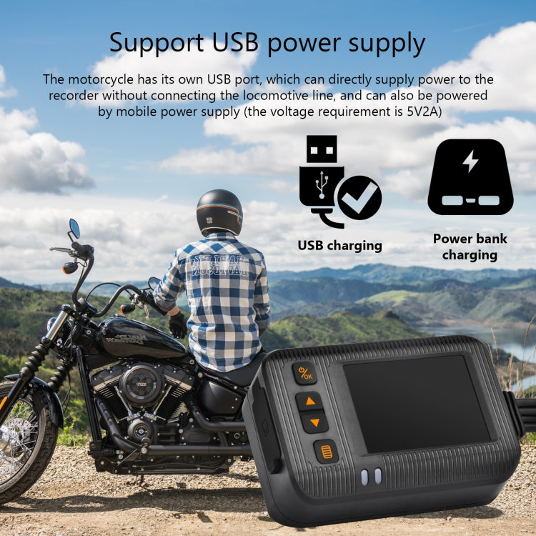 SE20 2.0 inch 1080P Waterproof HD Motorcycle DVR, Support TF Card / Cycling Video / Parking Monitoring - In Car by buy2fix | Online Shopping UK | buy2fix