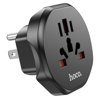 hoco AC6 Travel Power Universal Adapter Plug(US Plug) - Plug Adaptor by hoco | Online Shopping UK | buy2fix