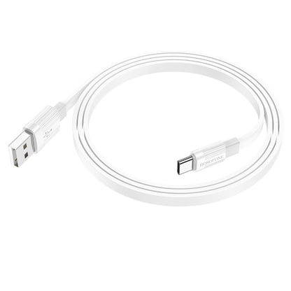 Borofone BX89 USB to Type-C Union 3A Charging Data Cable, Length:1m(White Gray) -  by Borofone | Online Shopping UK | buy2fix