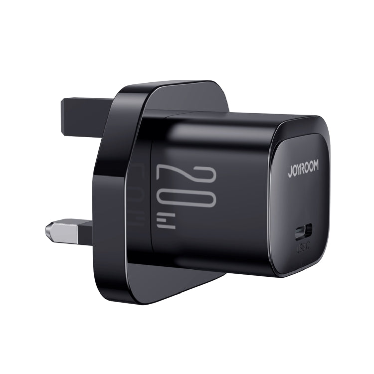 JOYROOM JR-TCF02 PD Type-C 20W Mini Charger, Plug:UK Plug(Black) - USB Charger by JOYROOM | Online Shopping UK | buy2fix