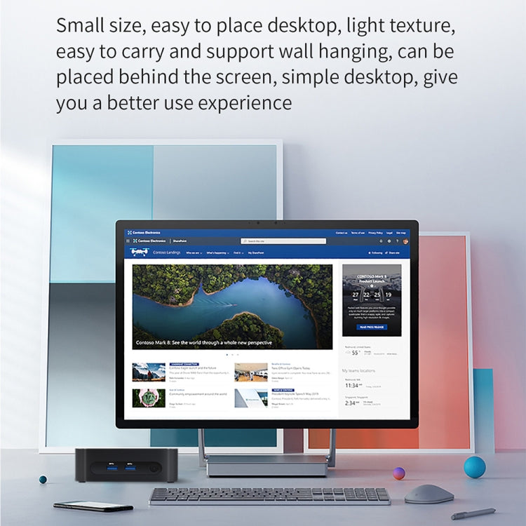 ZX03 Windows 11 Mini PC, Intel Alder Lake N95, Support Dual HDMI Output, Spec:8GB+1TB(UK Plug) -  by buy2fix | Online Shopping UK | buy2fix