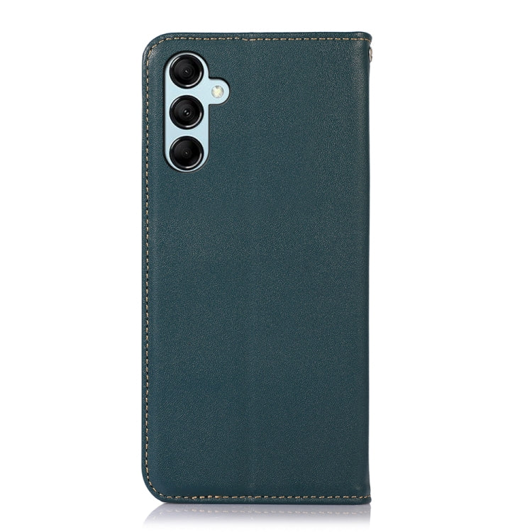 For Samsung Galaxy M14 5G KHAZNEH Nappa Top Layer Cowhide Leather Phone Case(Green) - Galaxy Phone Cases by buy2fix | Online Shopping UK | buy2fix