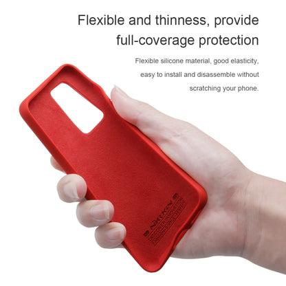 For Huawei P40 NILLKIN Feeling Series Shockproof Liquid Silicone Protective Case(Red) - Huawei Cases by NILLKIN | Online Shopping UK | buy2fix