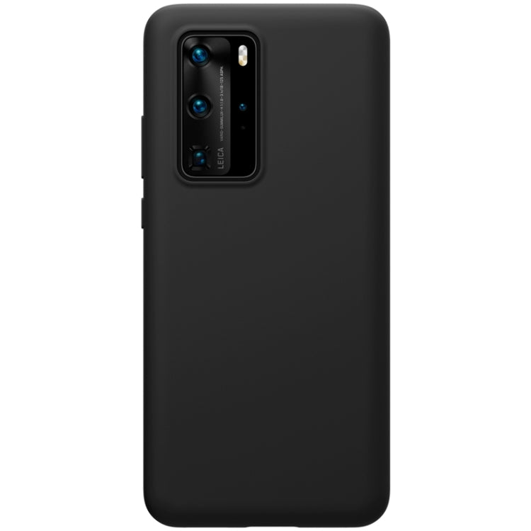 For Huawei P40 Pro NILLKIN Feeling Series Shockproof Liquid Silicone Protective Case(Black) - Huawei Cases by NILLKIN | Online Shopping UK | buy2fix