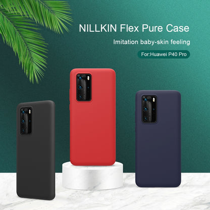 For Huawei P40 Pro NILLKIN Feeling Series Shockproof Liquid Silicone Protective Case(Red) - Huawei Cases by NILLKIN | Online Shopping UK | buy2fix